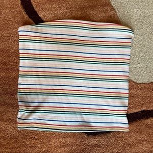 American Eagle Striped Tube Top